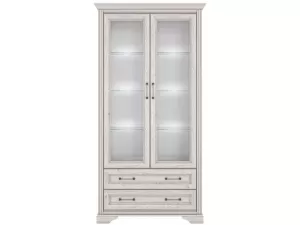 Шкаф-витрина Стилиус REG2W2S с подсветкой (Лиственница сибирская)