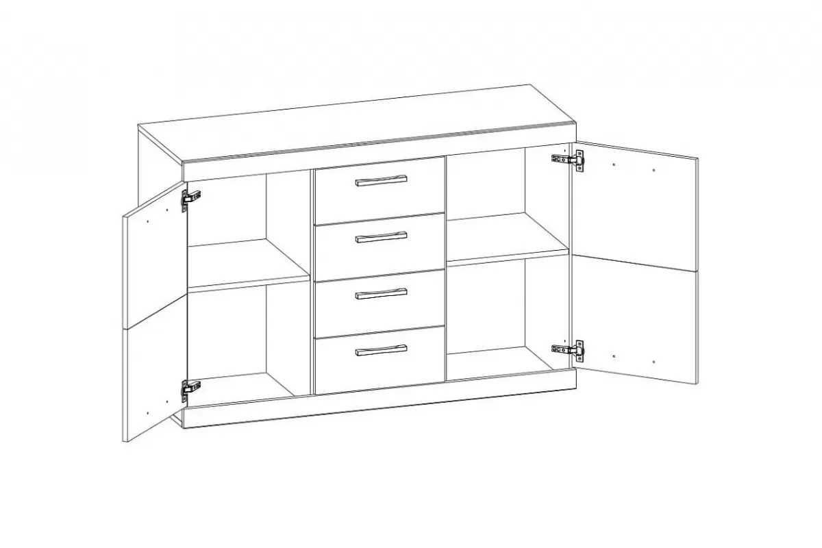Тумба Оскар 2D4S Тумба Оскар 2D4S