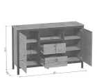 Тумба Лофт KOM2D2S/150