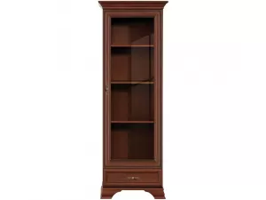 Шкаф с витриной Кентаки REG1W1S каштан