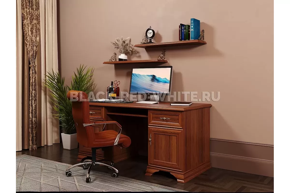 Стол письменный Кентаки BIU2D2S каштан Стол письменный Кентаки BIU2D2S каштан