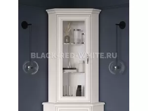 Шкаф с витриной Тиффани 1VU вудлайн кремовый Шкаф с витриной Тиффани 1VU вудлайн кремовый