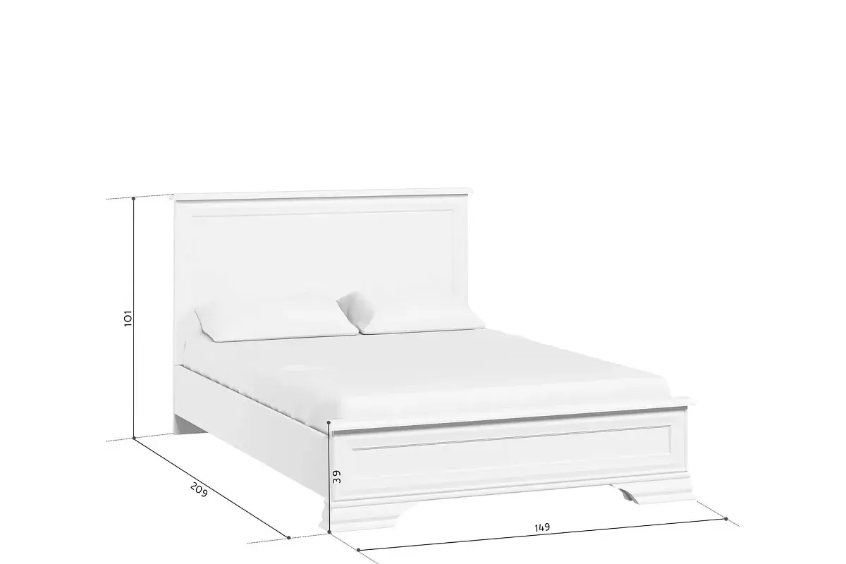 Кровать Кентаки LOZ/140x200 белый