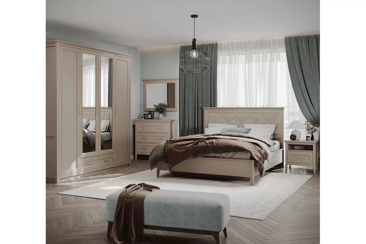 Кровать Классик LOZ160x200 с мягким элементом