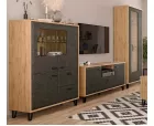 Шкаф с витриной Грейс REG2W