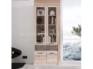 Шкаф с витриной Джаз 2V2D1S Шкаф с витриной Джаз 2V2D1S