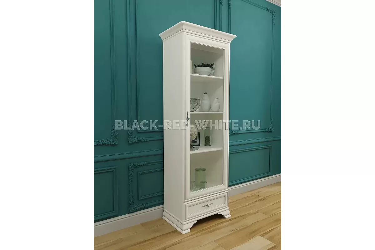 Шкаф-витрина Кентаки REG1W1S белый Шкаф-витрина Кентаки REG1W1S белый