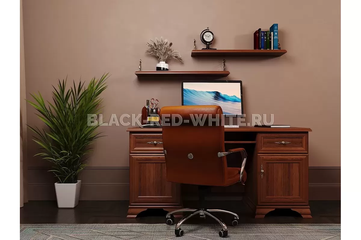Стол письменный Кентаки BIU2D2S каштан Стол письменный Кентаки BIU2D2S каштан