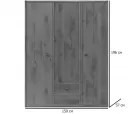 Шкаф Индиана JSZF3D2S дуб саттер