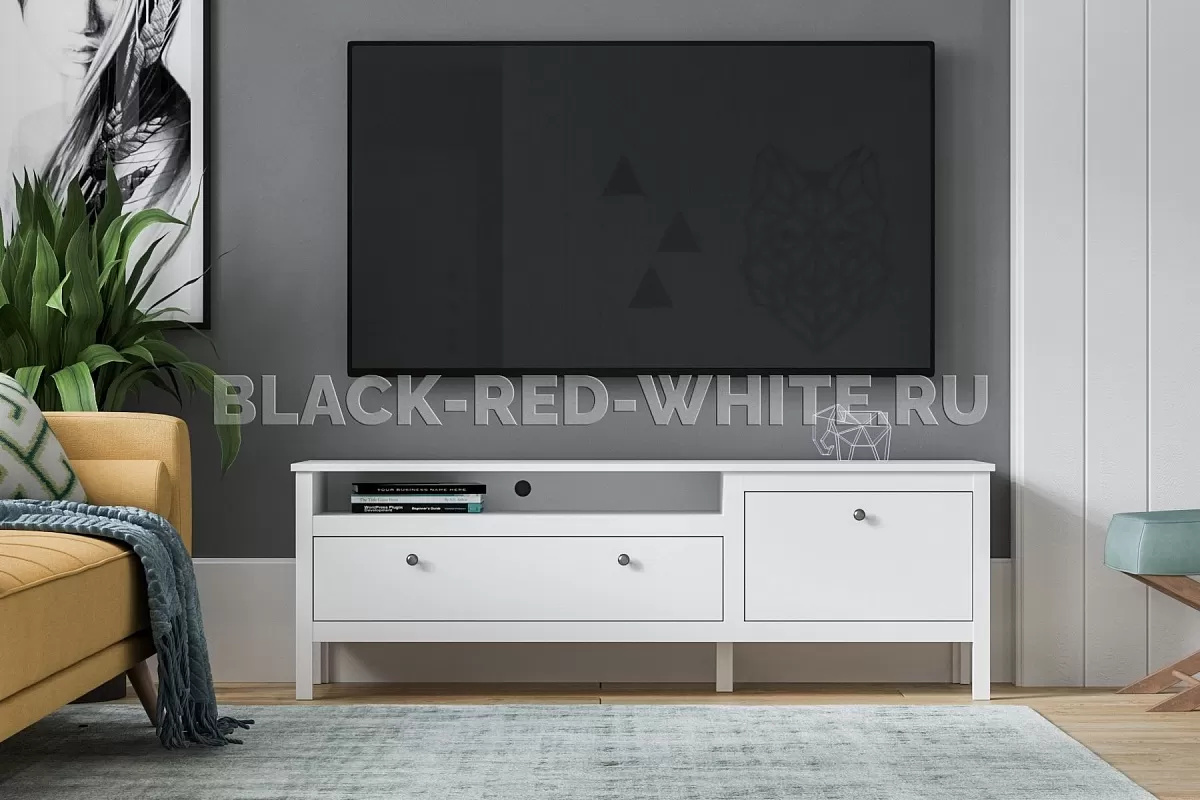 Тумба Ева (Хельга) RTV1D1S белый Тумба Ева (Хельга) RTV1D1S белый