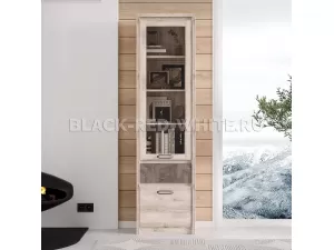 Шкаф с витриной Джаз 1V1D1S Шкаф с витриной Джаз 1V1D1S