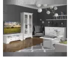 Шкаф с витриной Кентаки REG2W1S белый