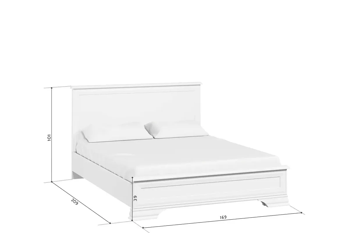 Кровать Кентаки LOZ/160x200 белый