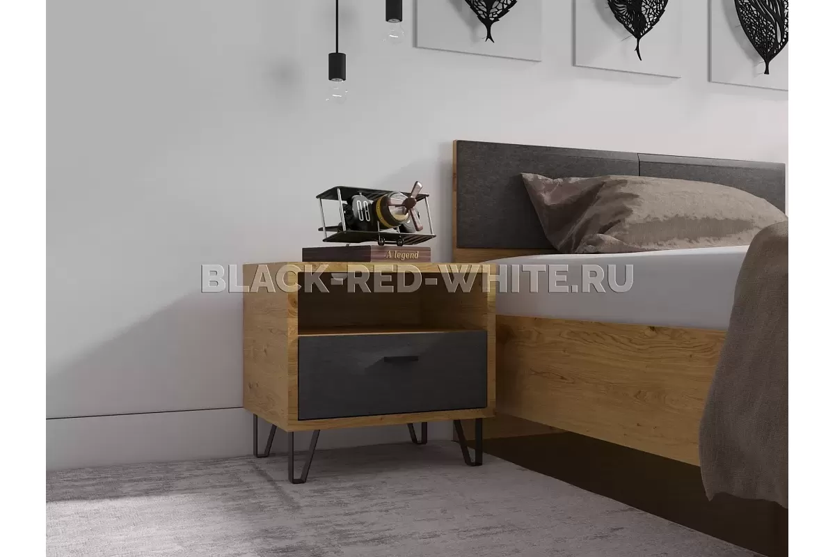 Тумба прикроватная Грейс KOM1S