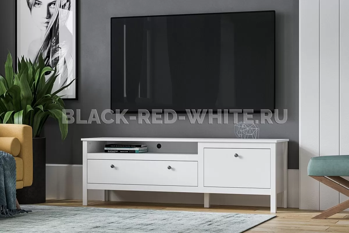 Тумба Ева (Хельга) RTV1D1S белый Тумба Ева (Хельга) RTV1D1S белый