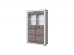 Шкаф с витриной Оливия 2V2D