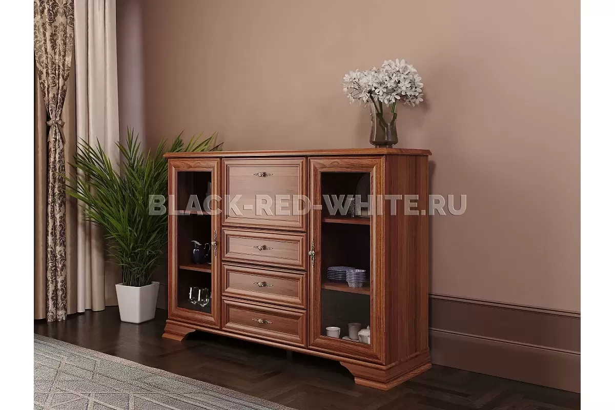 Комод-бар Кентаки KOM2W3S1B каштан Комод-бар Кентаки KOM2W3S1B каштан