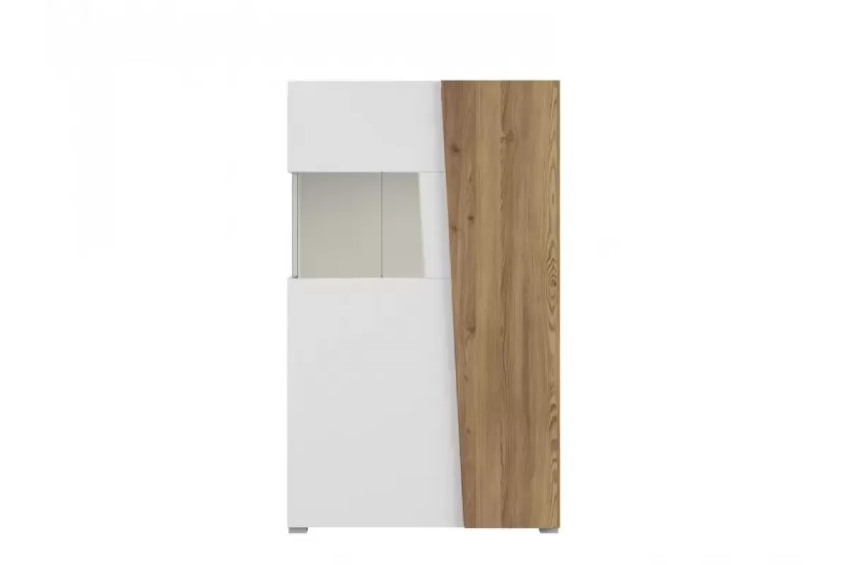 005-1 "Раума" шкаф REG1W1D/14/9 с подсветкой (белый, лиственница сибирская золотая) 005-1 "Раума" шкаф REG1W1D/14/9 с подсветкой (белый, лиственница сибирская золотая)